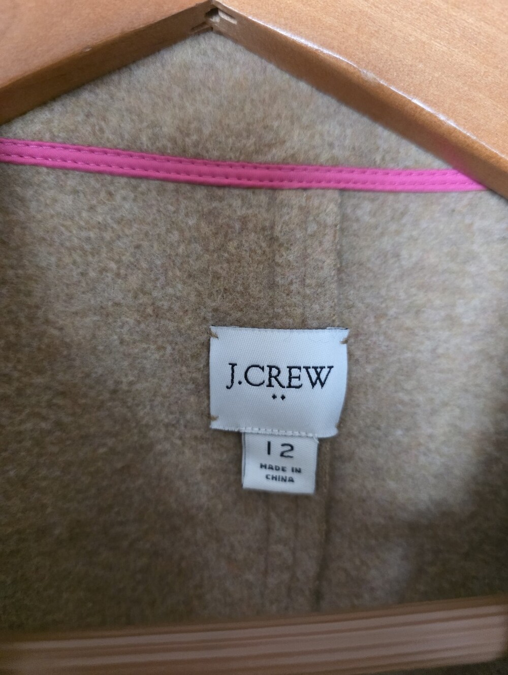 JCrew Camel Boiled Wool Blend Topcoat 12 Old Money Quiet Luxury Capsule Wardrobe - Picture 9 of 14
